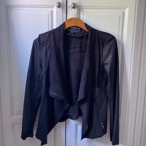 BNCI by Blanc Noir Vegan Suede Drape Jacket - Small